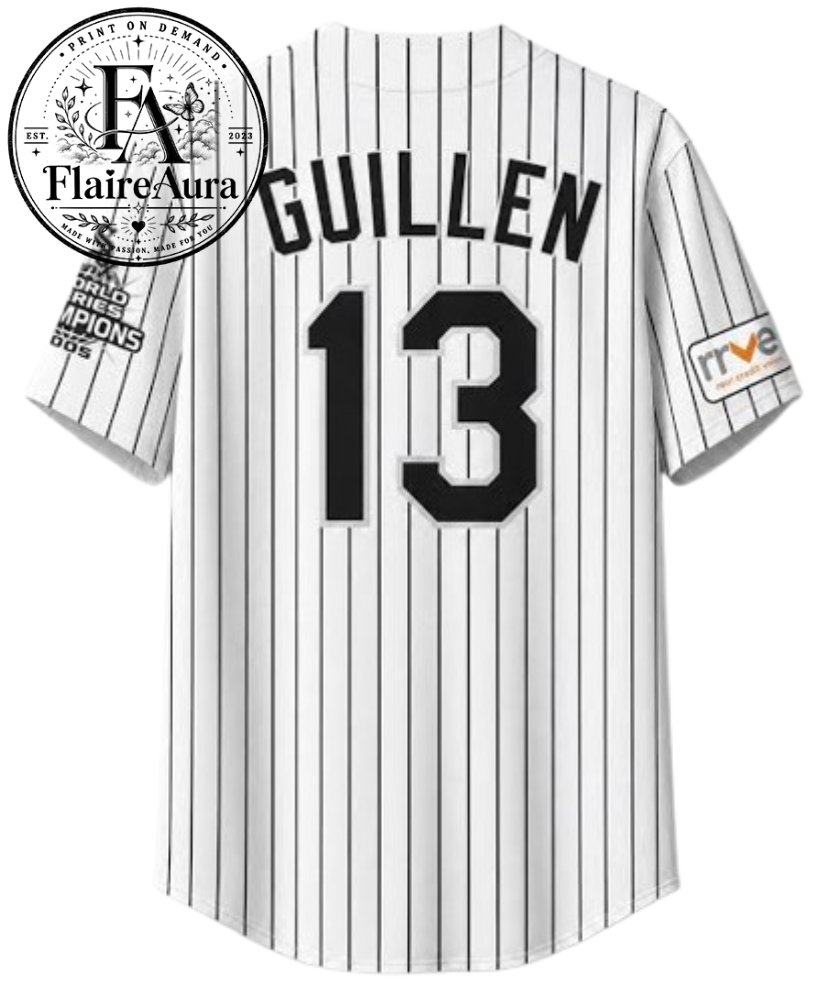 ảnh sp gg trends wtm - 10 (1) White Ozzie Guillen Jersey – image 2 of 2