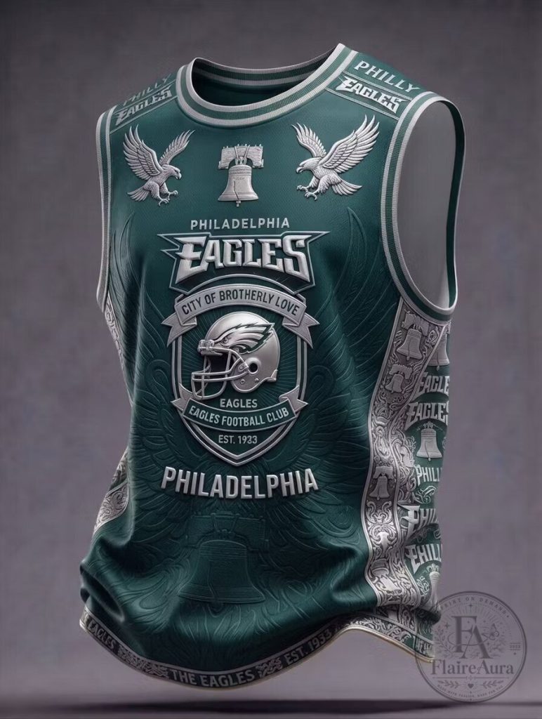 Philadelphia Eagles Football Club Heritage Green Tank Top for Men 28 Philadelphia Eagles Football Club Heritage Green Tank Top for Men