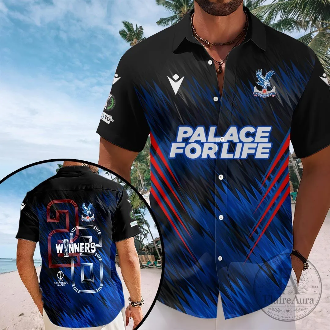Crystal Palace Football Club 2026 UEFA Conference League Winners Hawaiian Shirt