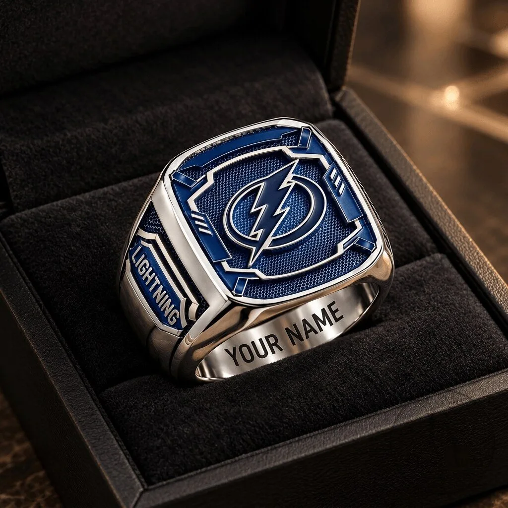Tampa Bay Lightning National Hockey League Custom Fan Ring