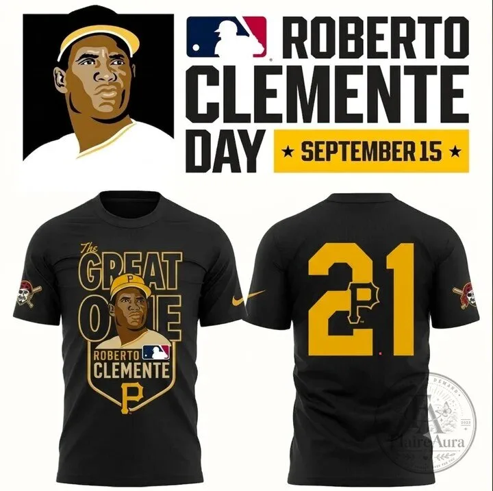 Roberto Clemente Day Pittsburgh Pirates The Great One Number 21 T-Shirt