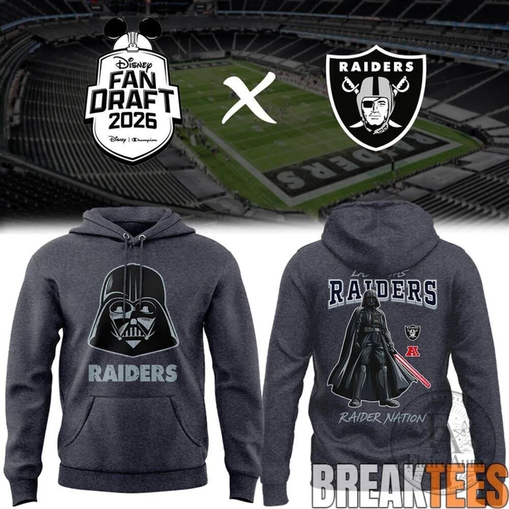 Las Vegas Raiders Darth Vader Disney Fan Draft 2026 Special Edition Hoodie
