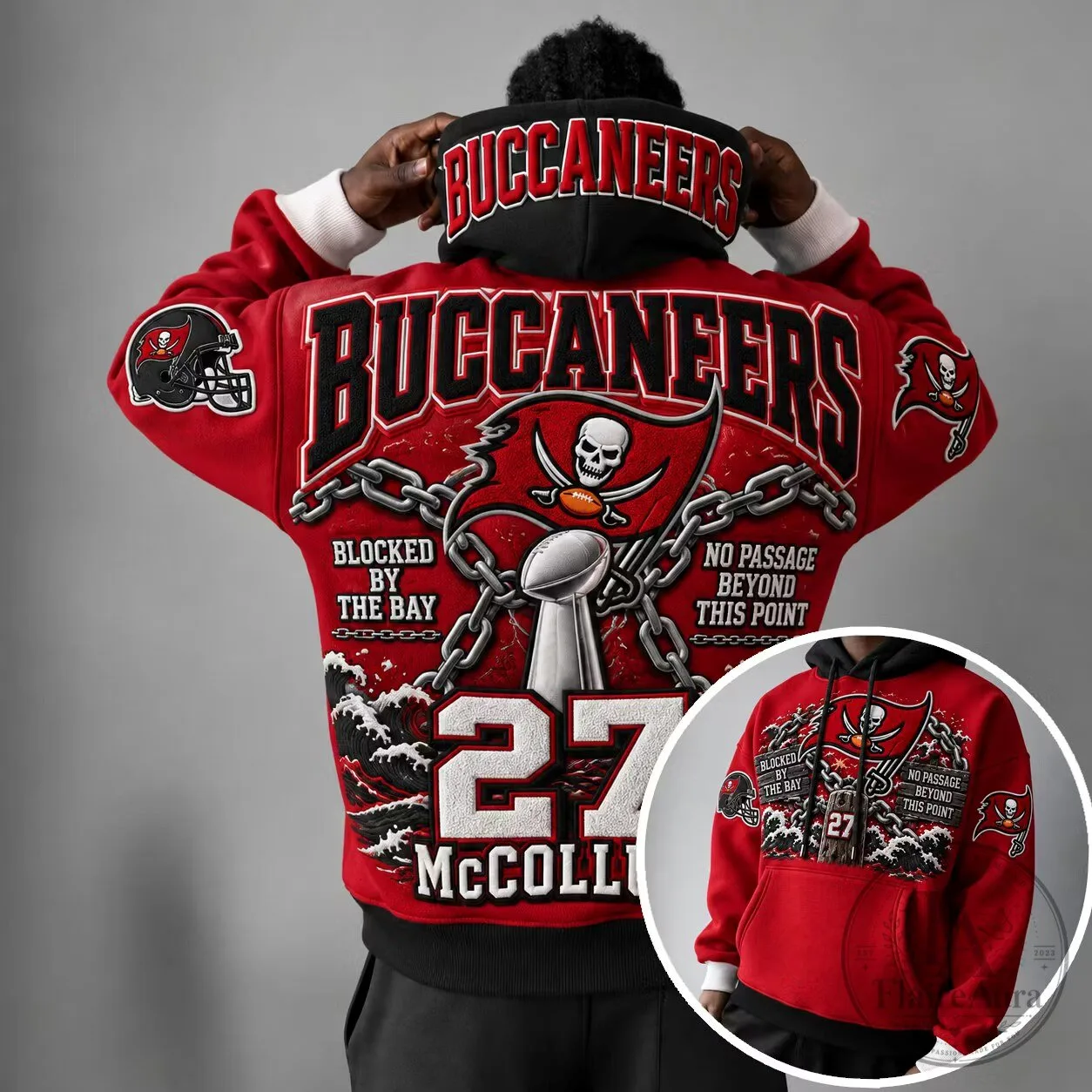 Tampa Bay Buccaneers NFL Football Team Red Hoodie