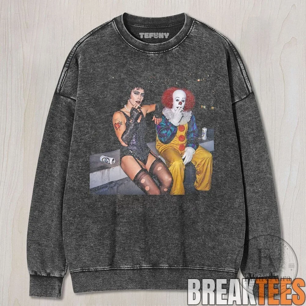 Tim Curry Frank N Furter Pennywise IT Clown Horror Movie T-Shirt 8 Tim Curry Frank N Furter Pennywise IT Clown Horror Movie T-Shirt