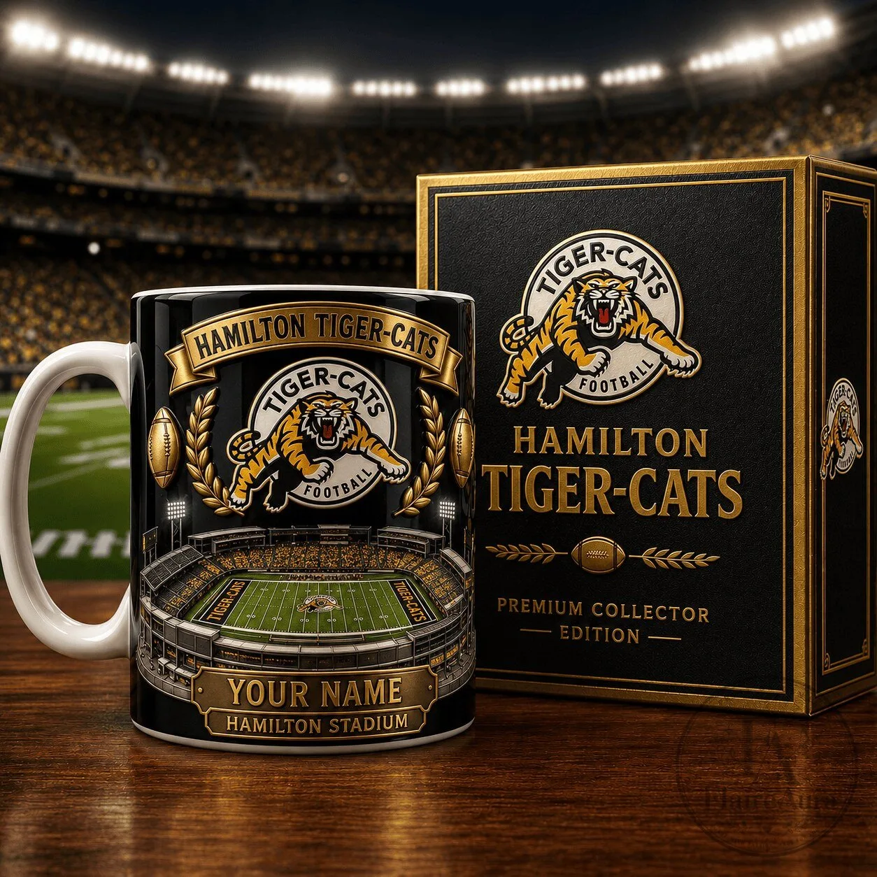 Hamilton Tiger-Cats Football Team Stadium Personalized Ceramic Coffee Mug