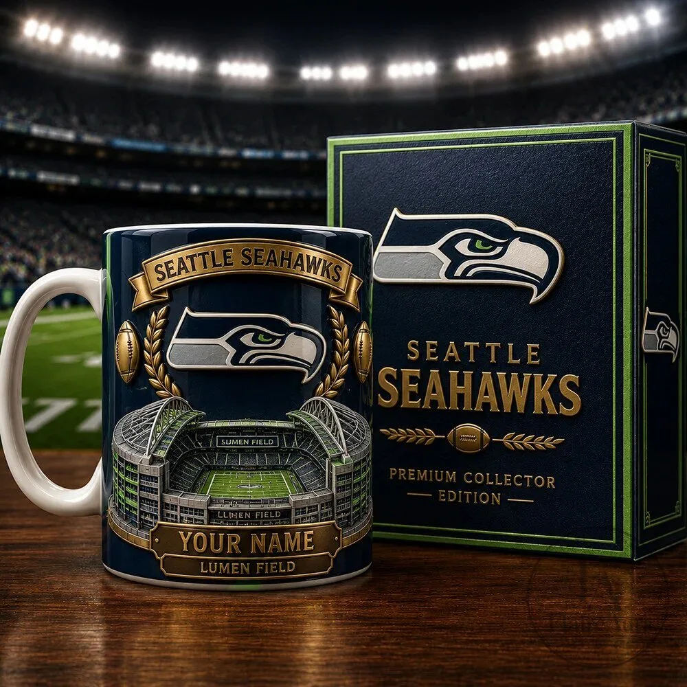 Seattle Seahawks Lumen Field Stadium Premium Collector Edition Ceramic Mug