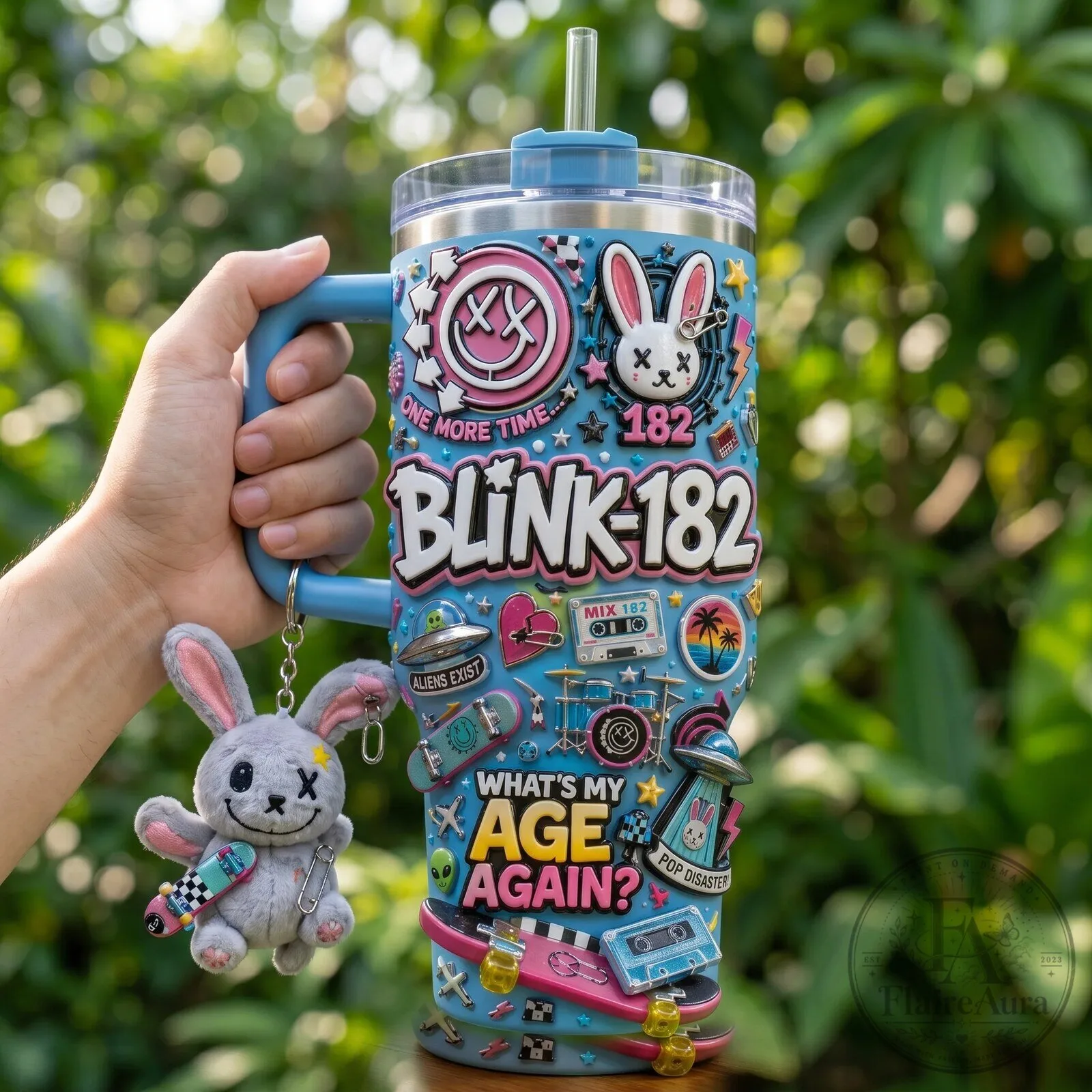 Blink-182 What's My Age Again One More Time Music Band Tumbler 4 Blink-182 What