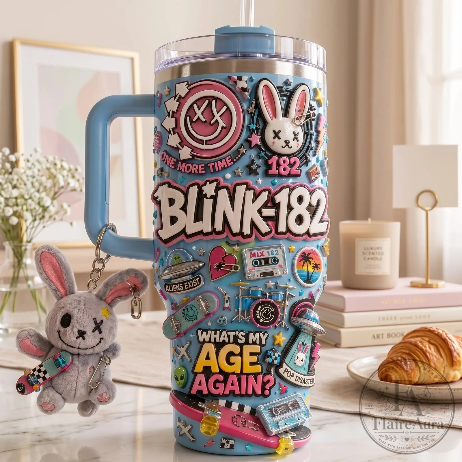 Blink-182 What's My Age Again One More Time Music Band Tumbler 5 Blink-182 What