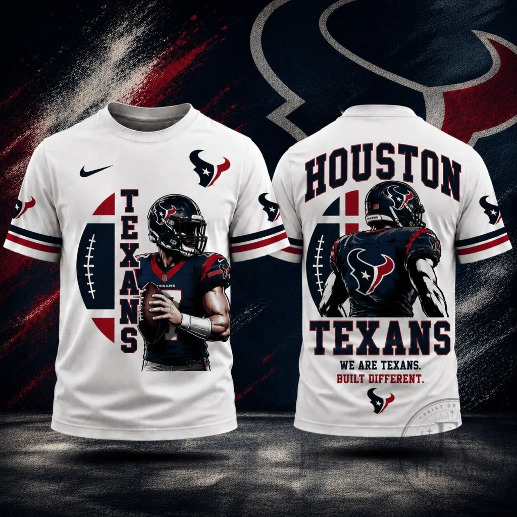 Houston Texans Football Team Fan Gear Short Sleeve T-Shirt 17 Houston Texans Football Team Fan Gear Short Sleeve T-Shirt