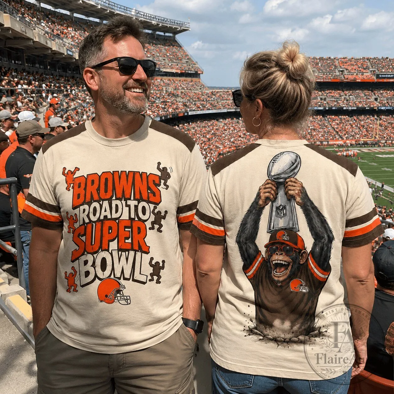 Cleveland Browns Football Road to Super Bowl T-Shirt