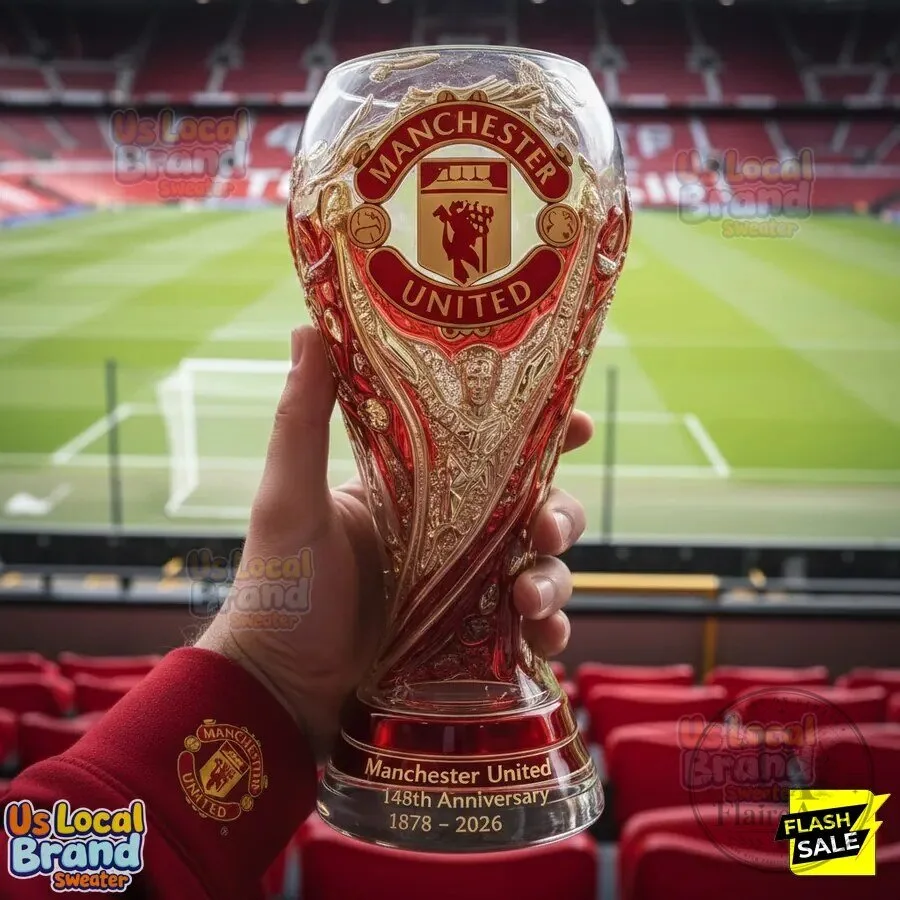 Manchester United Football Club 148th Anniversary Commemorative Drinking Glass