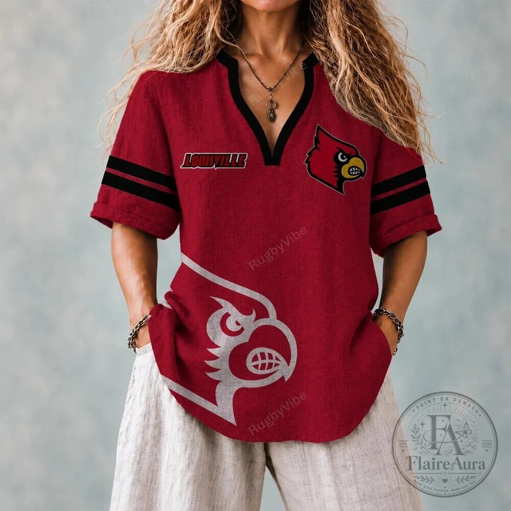 Louisville Cardinals Rugby Team Red Fan T-Shirt