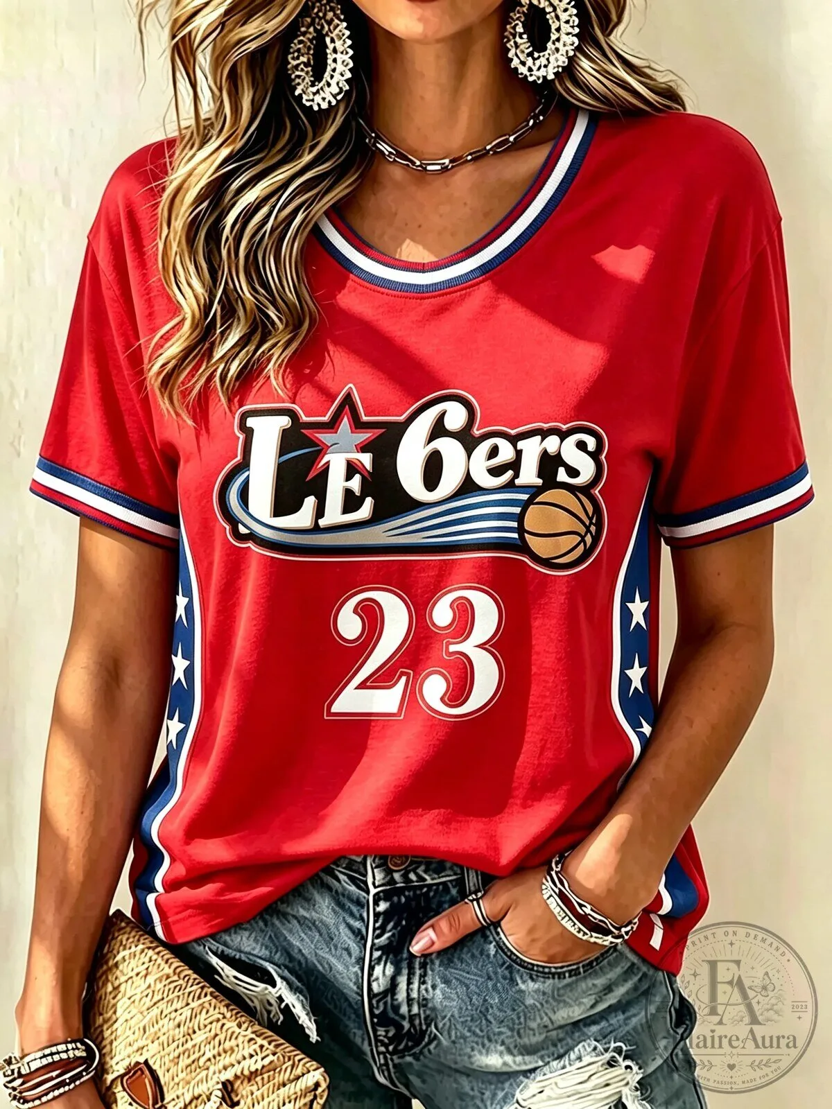 Philly Sixers Basketball Team Number 23 Fan T-Shirt