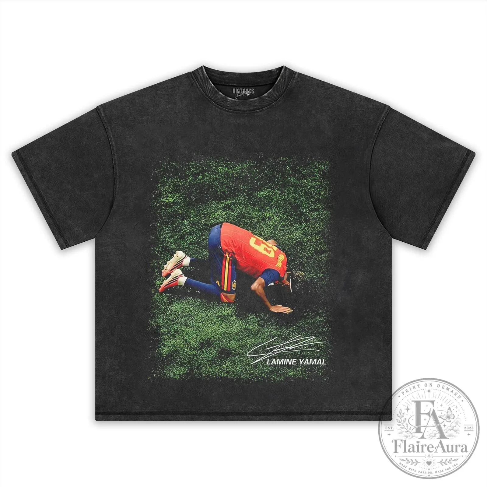 Lamine Yamal Signature Celebration Black Graphic T-Shirt 8 Lamine Yamal Signature Celebration Black Graphic T-Shirt