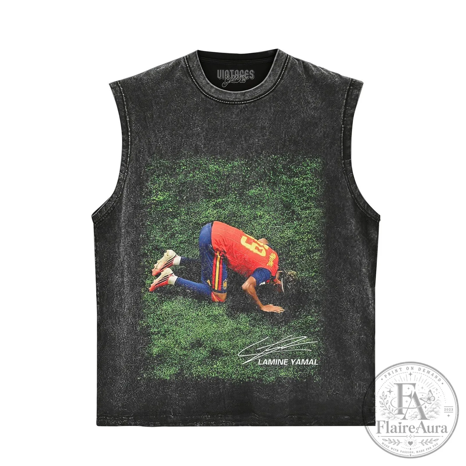 Lamine Yamal Signature Celebration Black Graphic T-Shirt 9 Lamine Yamal Signature Celebration Black Graphic T-Shirt