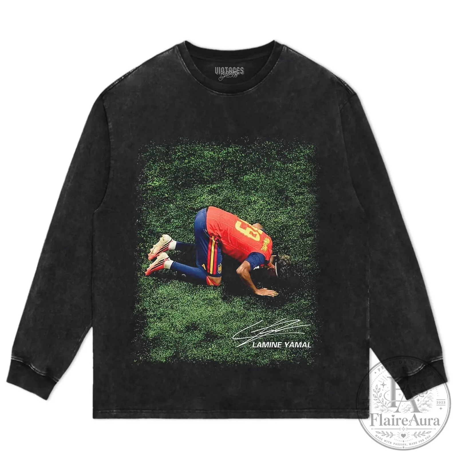 Lamine Yamal Signature Celebration Black Graphic T-Shirt 12 Lamine Yamal Signature Celebration Black Graphic T-Shirt