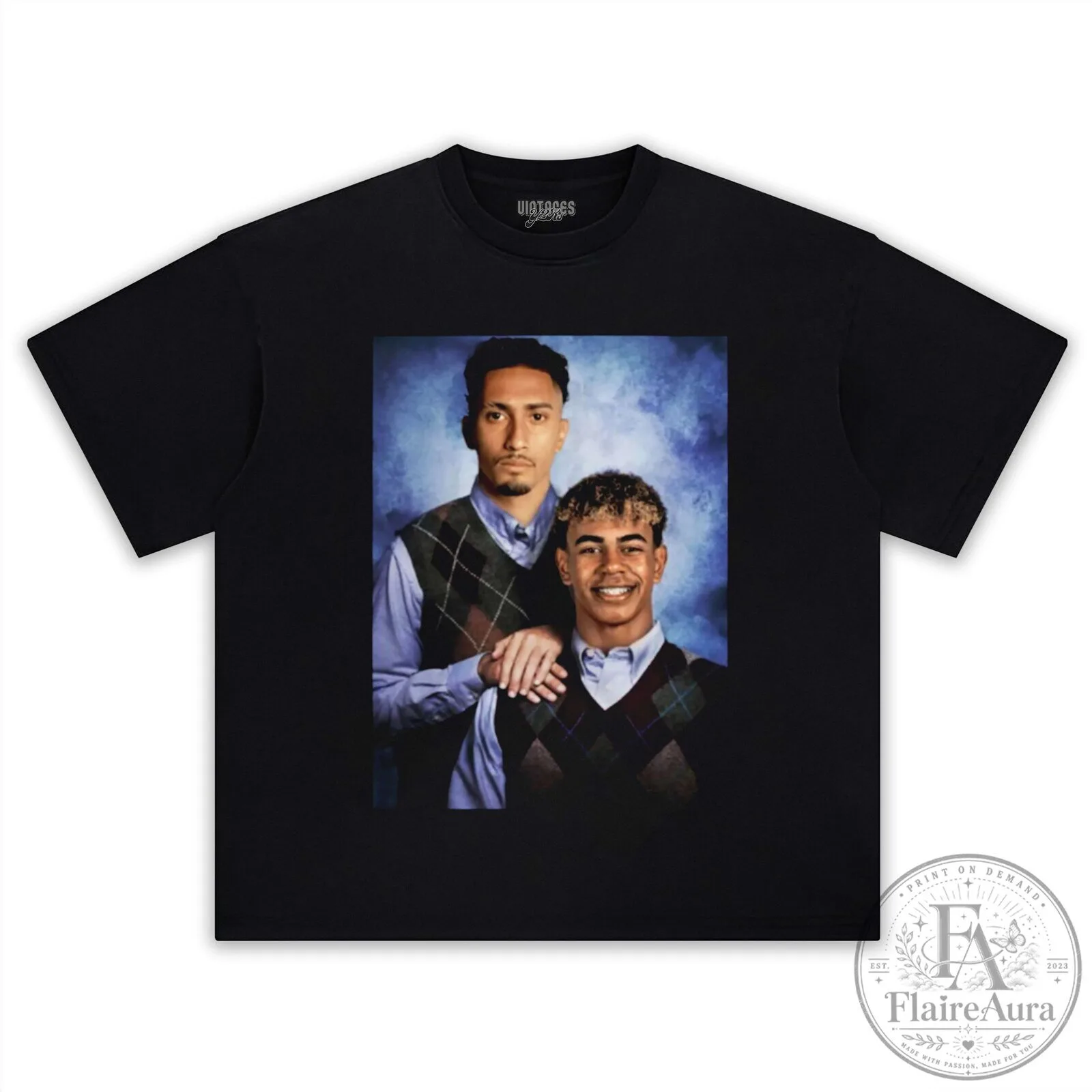 Lamine Yamal and Raphinha FC Barcelona Football Players T-Shirt