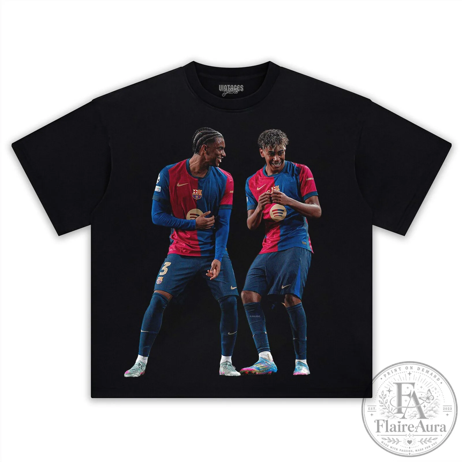 Barcelona FC T-Shirt featuring Lamine Yamal and Alejandro Balde