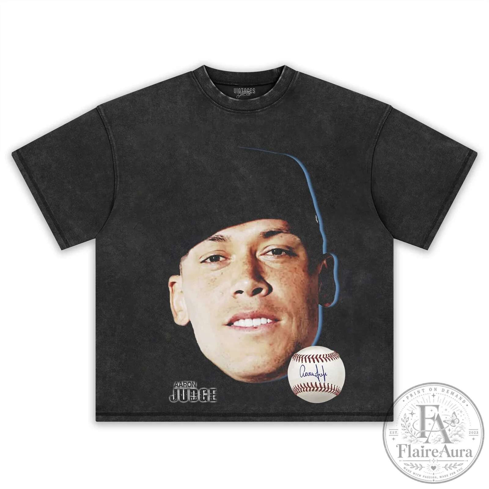 Aaron Judge 2025 Baseball Player Signature Black T-Shirt 13 Aaron Judge 2025 Baseball Player Signature Black T-Shirt