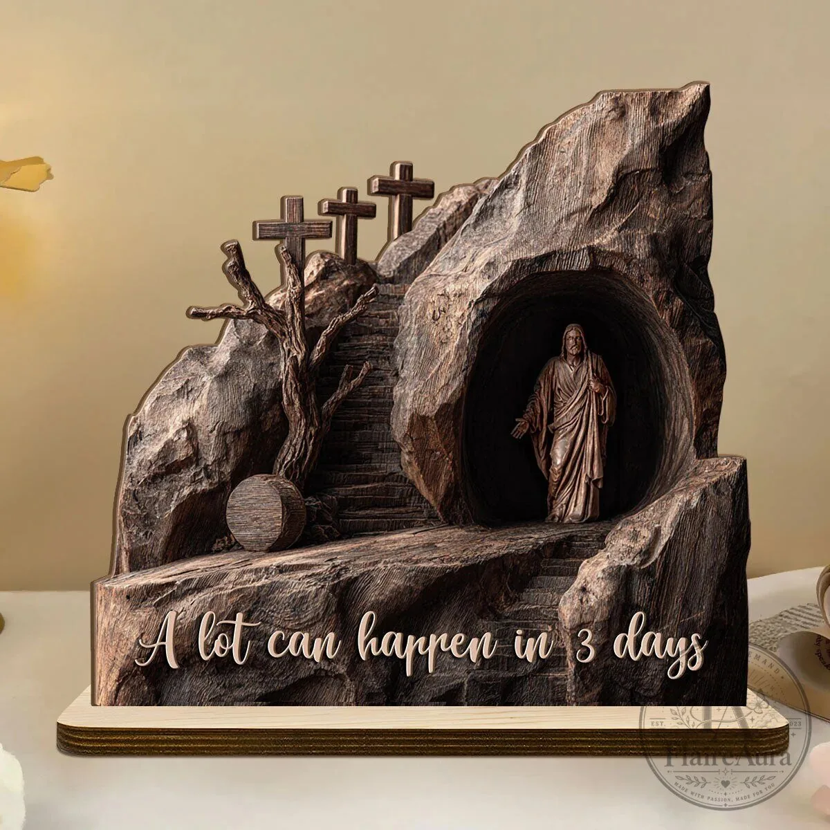 He Is Risen Easter Christian Religious Wooden Plaque 10 He Is Risen Easter Christian Religious Wooden Plaque