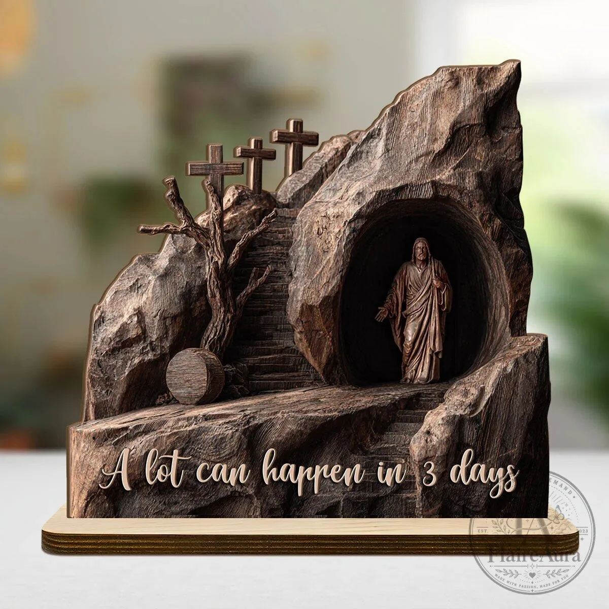 He Is Risen Easter Christian Religious Wooden Plaque 13 He Is Risen Easter Christian Religious Wooden Plaque