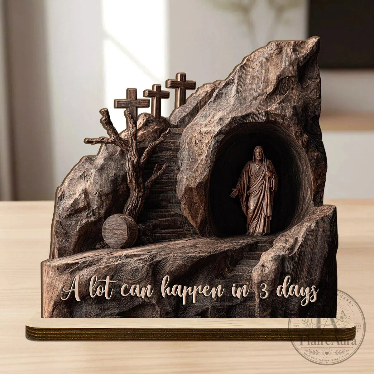 He Is Risen Easter Christian Religious Wooden Plaque 14 He Is Risen Easter Christian Religious Wooden Plaque