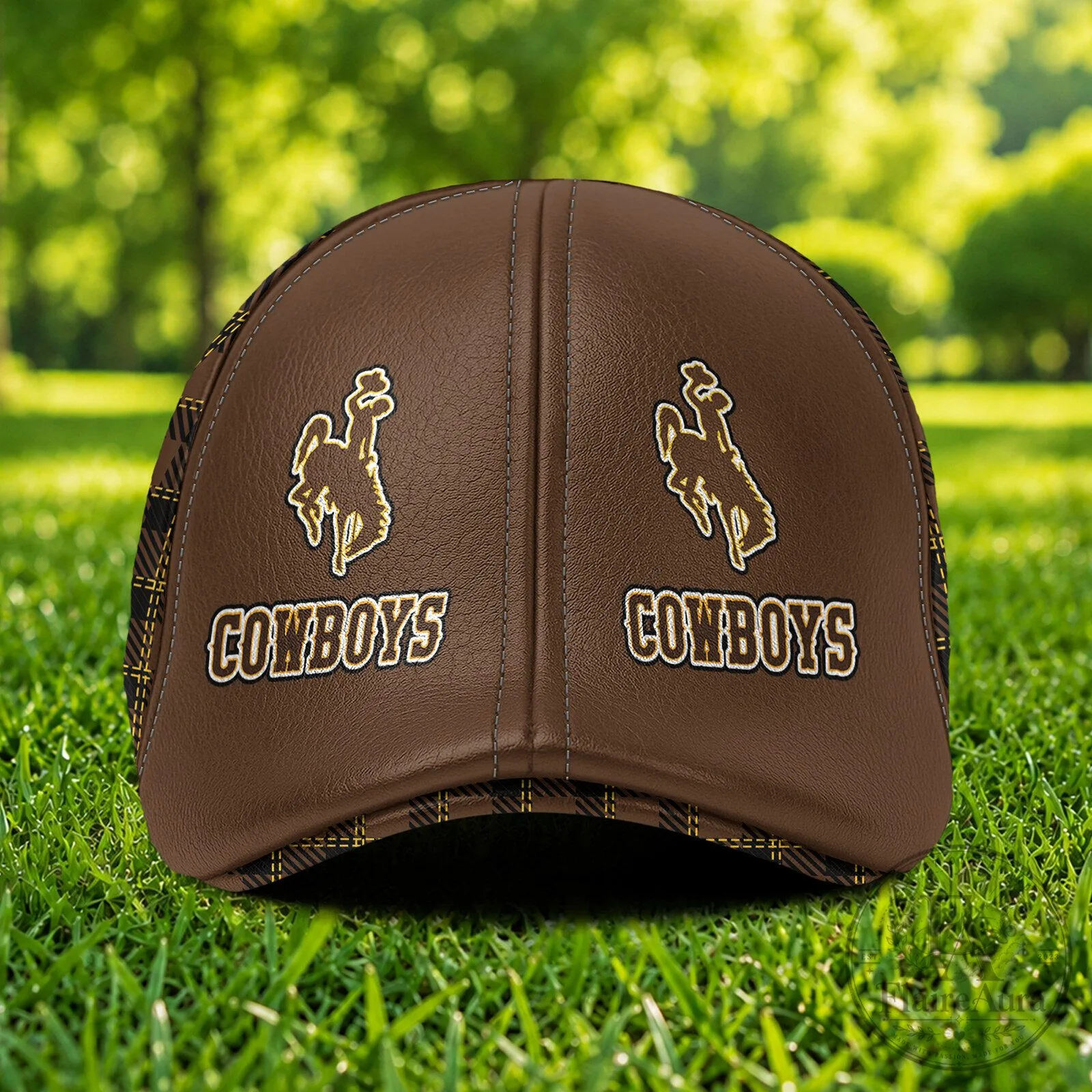 Wyoming Cowboys University of Wyoming Brown Plaid Ivy Cap Hat 6 Wyoming Cowboys University of Wyoming Brown Plaid Ivy Cap Hat