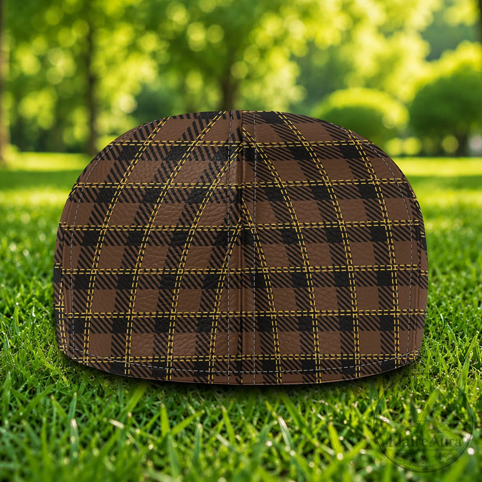 Wyoming Cowboys University of Wyoming Brown Plaid Ivy Cap Hat 7 Wyoming Cowboys University of Wyoming Brown Plaid Ivy Cap Hat