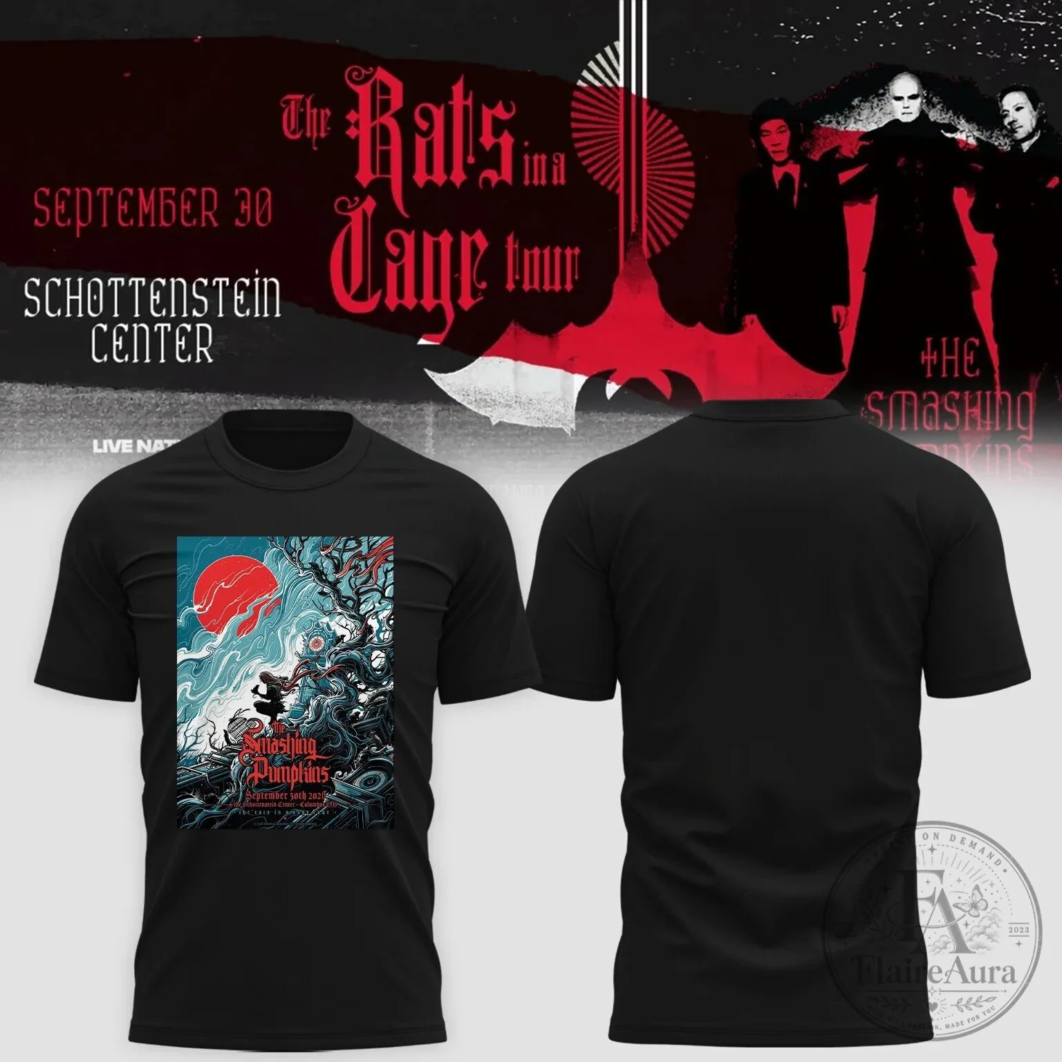 The Smashing Pumpkins Rats In A Cage Tour Columbus Ohio 2026 T-Shirt