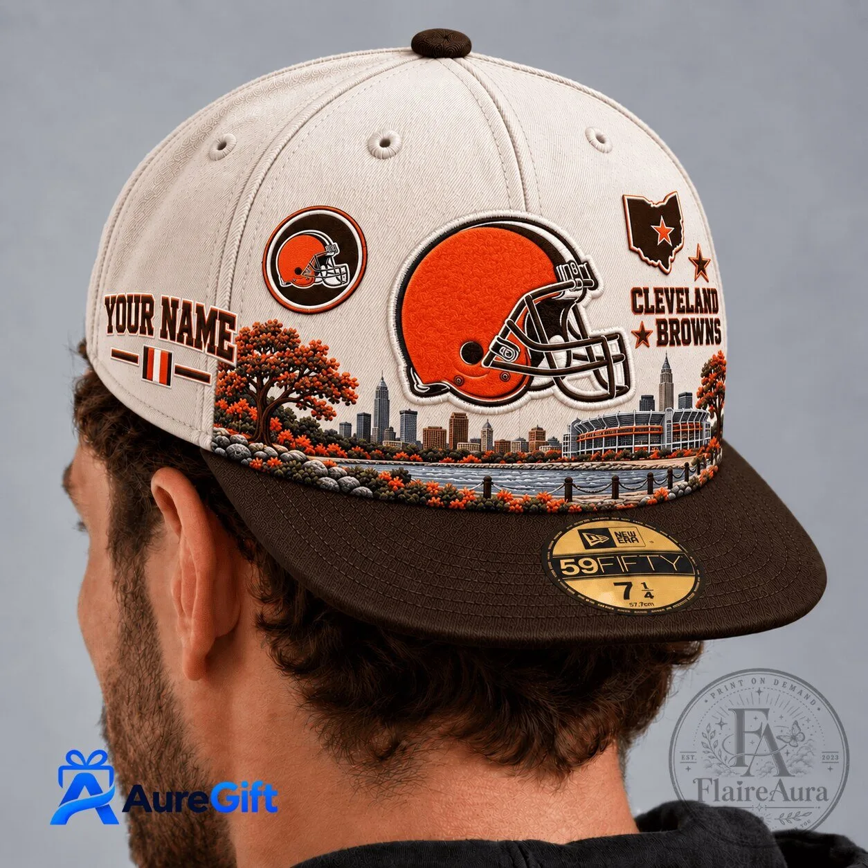 Cleveland Browns NFL Football Personalized Snapback Cap Hat