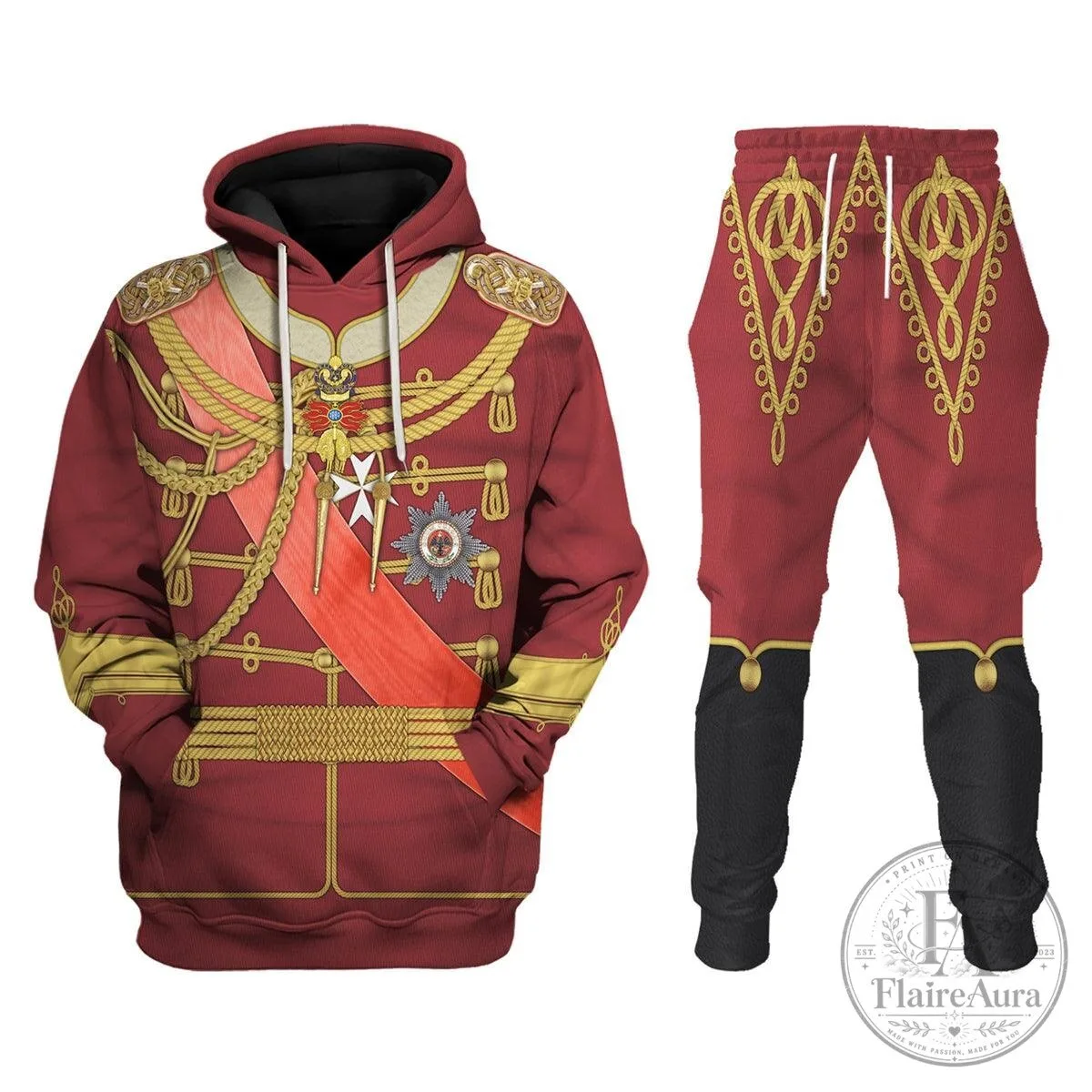 Kaiser Wilhelm II German Empire Military Uniform Hoodie 12 Kaiser Wilhelm II German Empire Military Uniform Hoodie