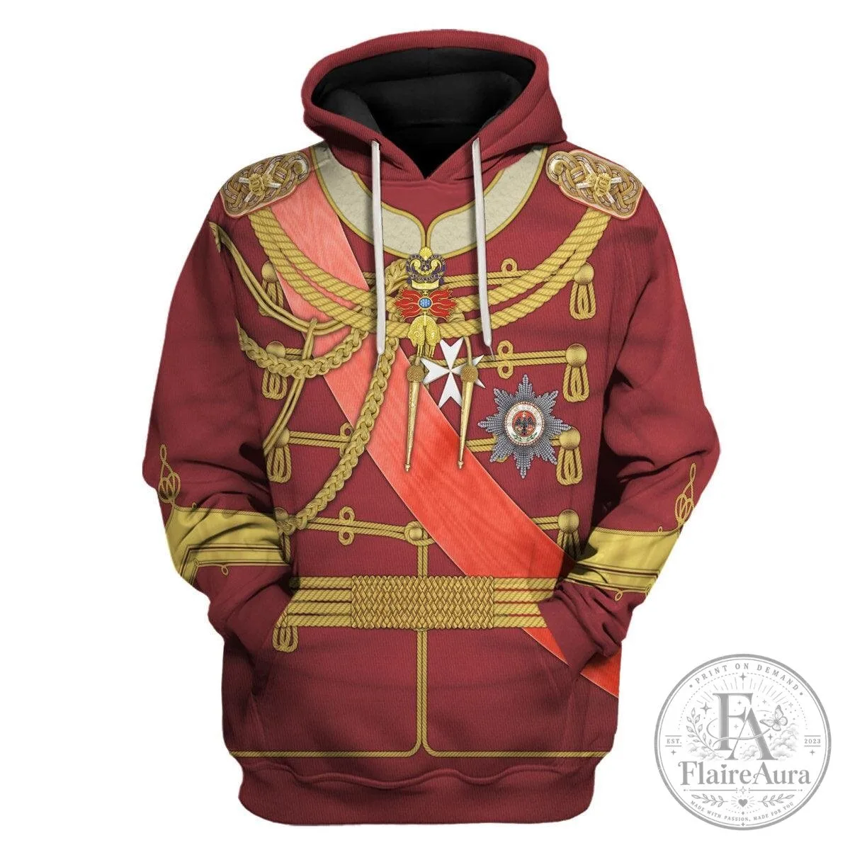 Kaiser Wilhelm II German Empire Military Uniform Hoodie 13 Kaiser Wilhelm II German Empire Military Uniform Hoodie
