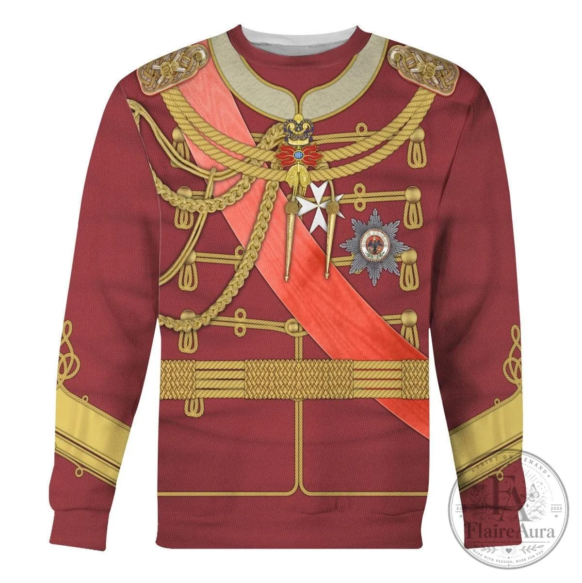 Kaiser Wilhelm II German Empire Military Uniform Hoodie 14 Kaiser Wilhelm II German Empire Military Uniform Hoodie