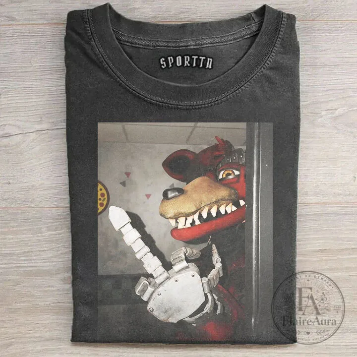 Five Nights at Freddy's Foxy FNAF Shirt, Horror Game Character T-Shirt