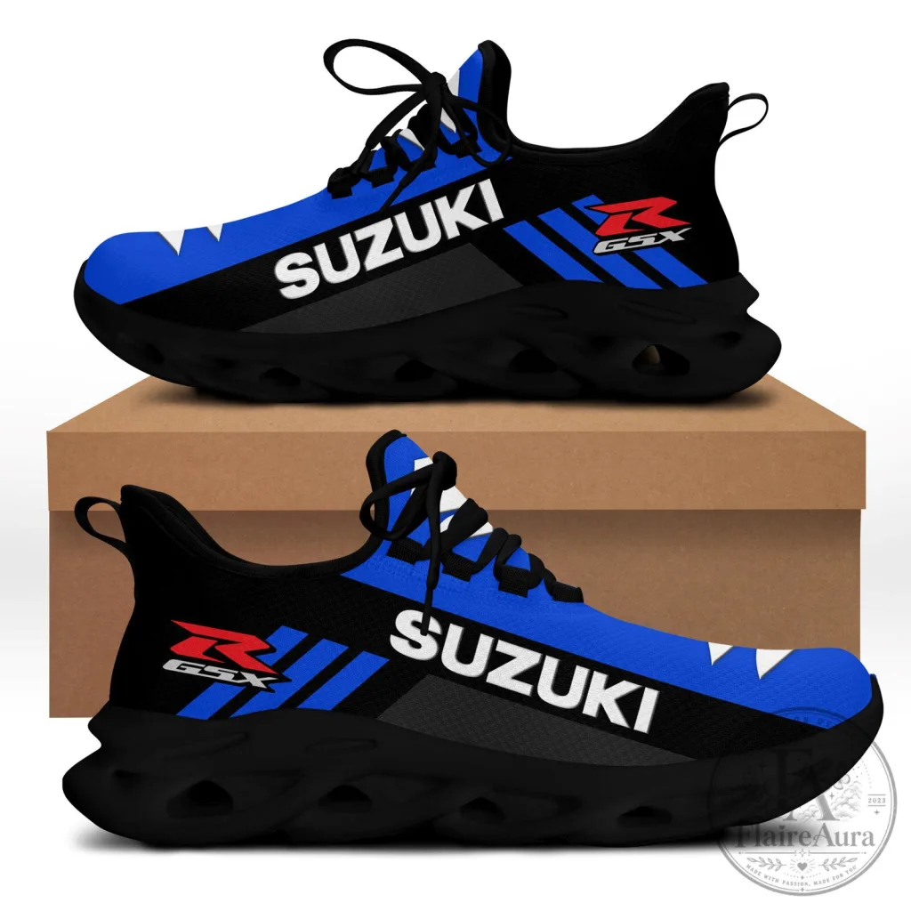 Suzuki GSX-R Blue and Black Sport Running Shoes