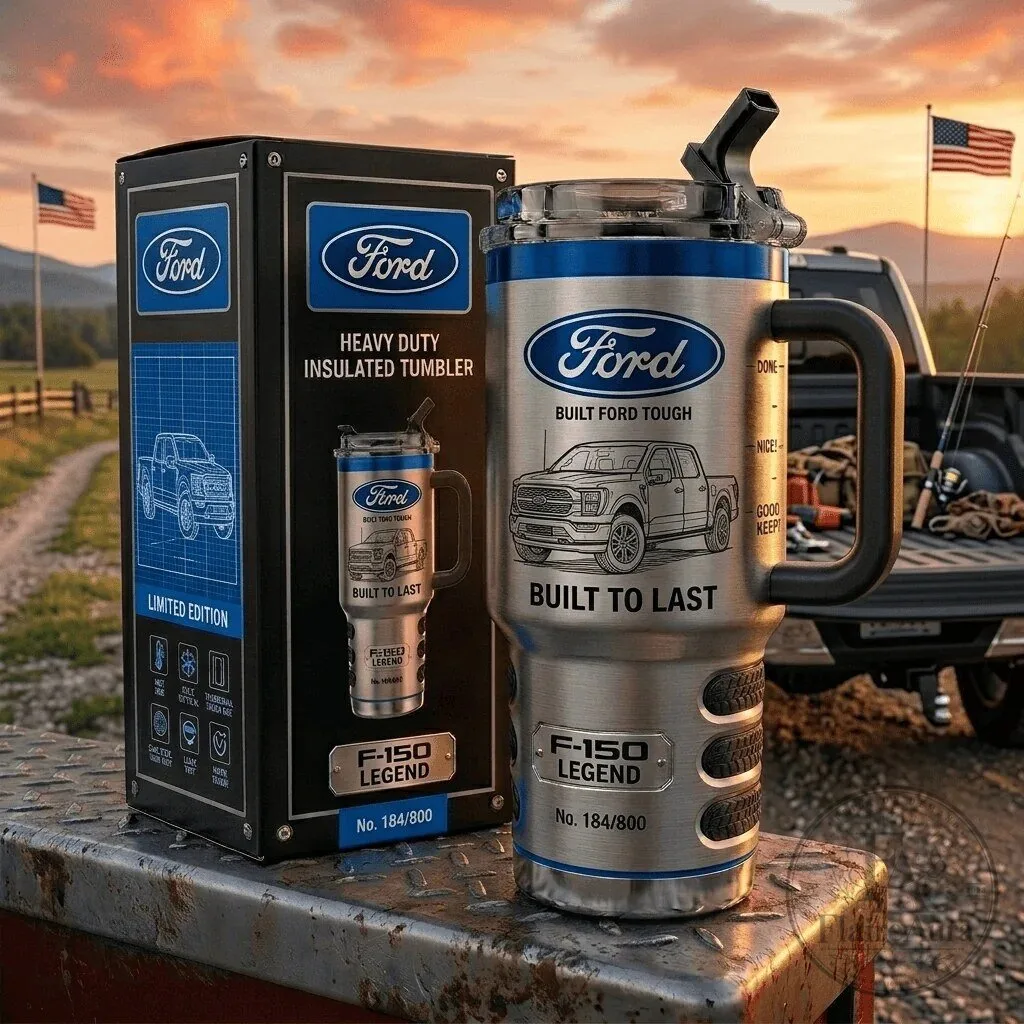 Ford F-150 Legend Built Ford Tough Insulated Stainless Steel Tumbler with Handle