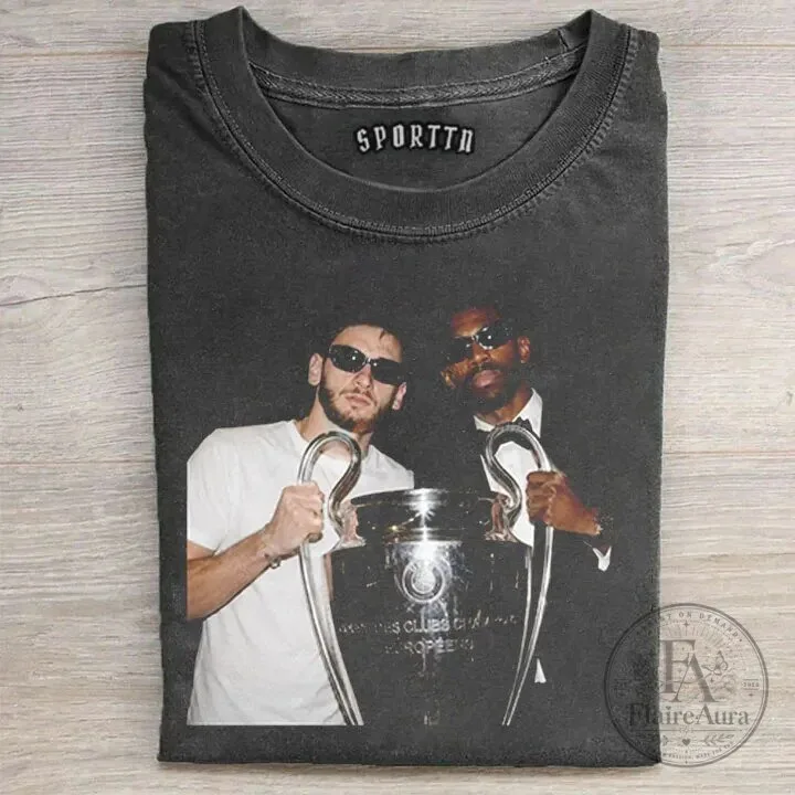 Ousmane Dembélé Champions League Football Player Graphic T-Shirt