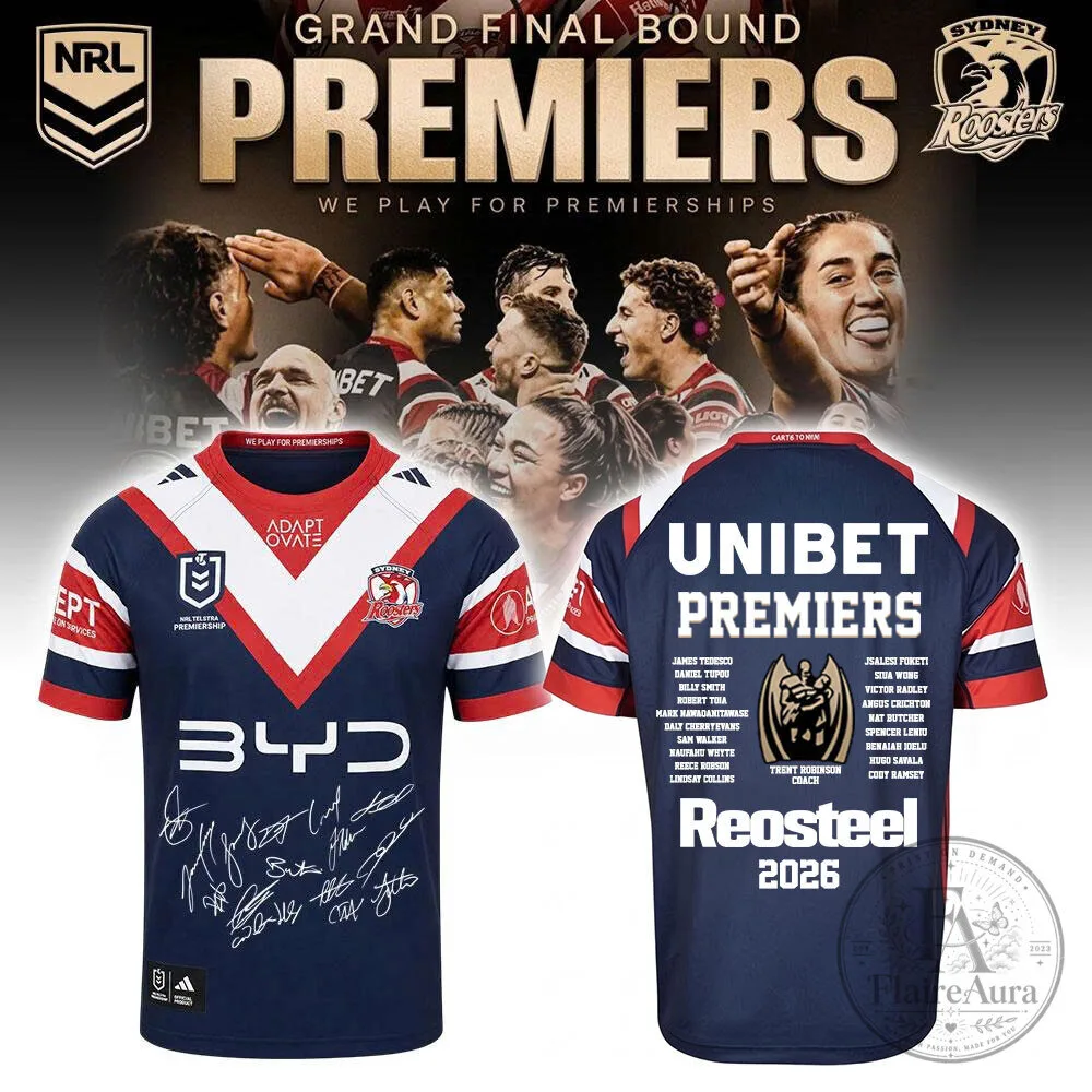 Sydney Roosters 2026 NRL Premiers Grand Final Bound Rugby League Jersey