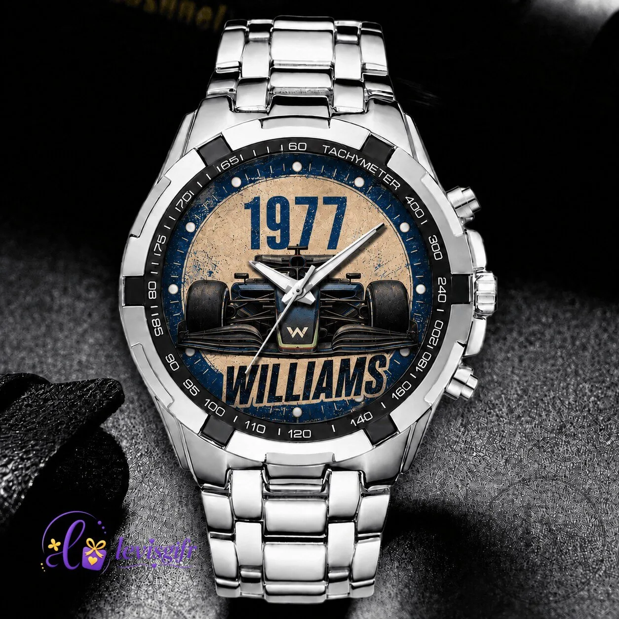 Williams Formula 1 Racing Car 1977 Chronograph Quartz Sports Watch
