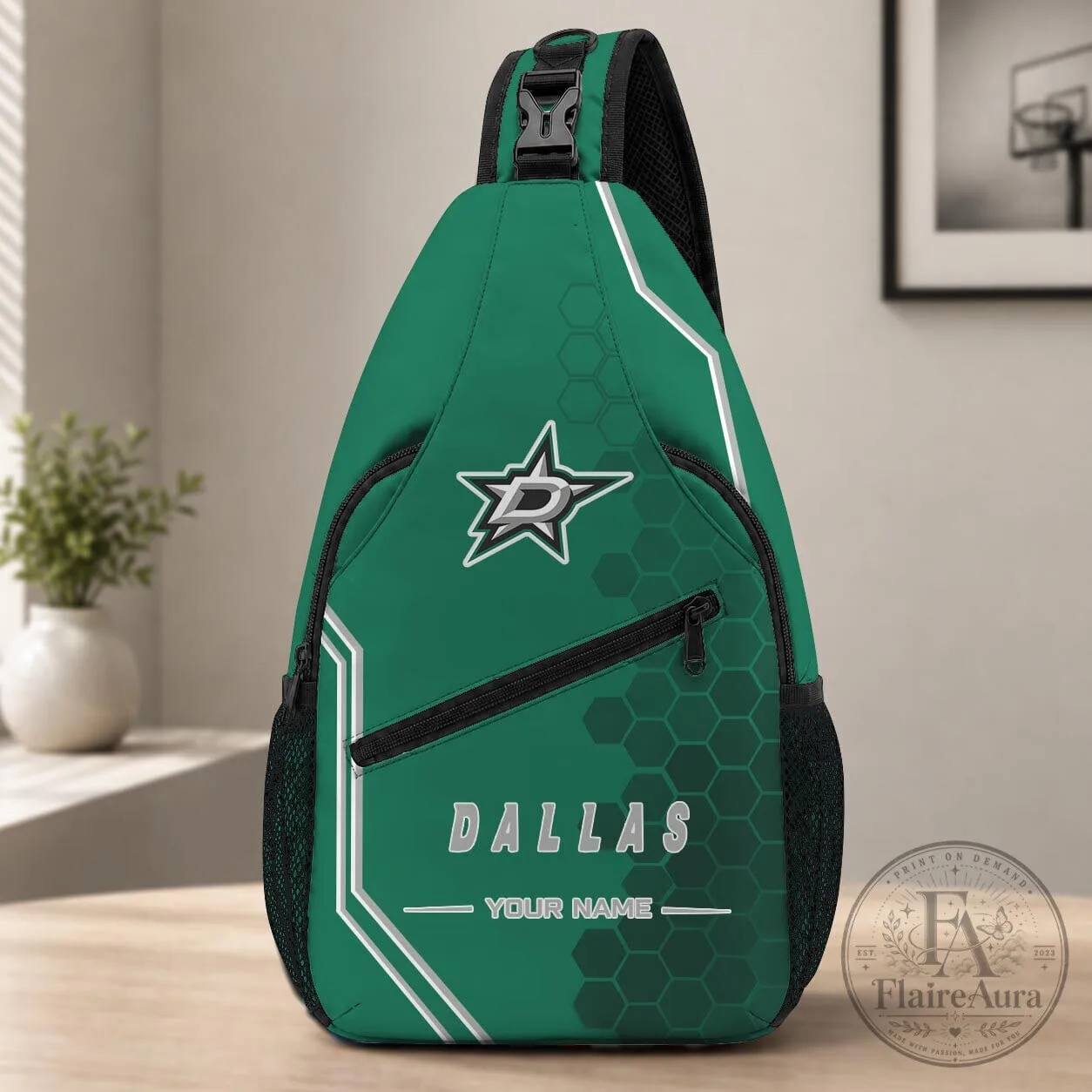 Dallas Stars National Hockey League Personalized Sling Bag
