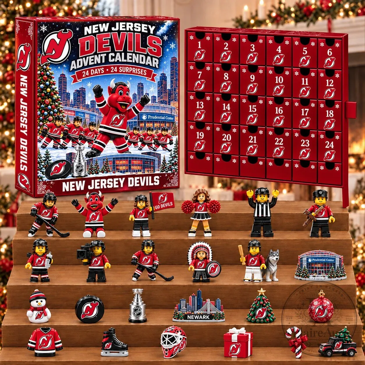 New Jersey Devils National Hockey League 24-Day Surprise Countdown Advent Calendar