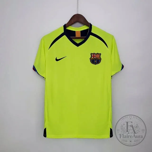 Retro Barcelona 2006-2007 Away Football Club Soccer Jersey