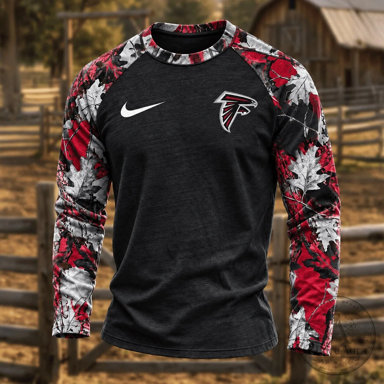 Atlanta Falcons NFL Camouflage Hunting Long Sleeve T-Shirt