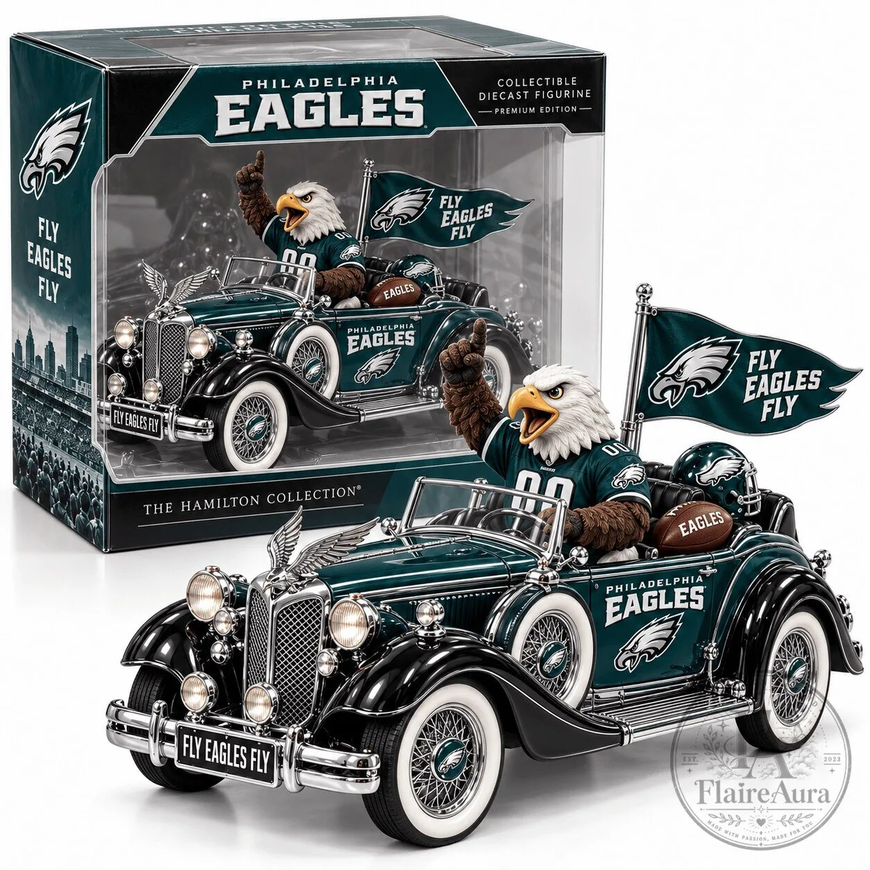 Philadelphia Eagles Heritage Diecast Vehicle Collectible Figurine