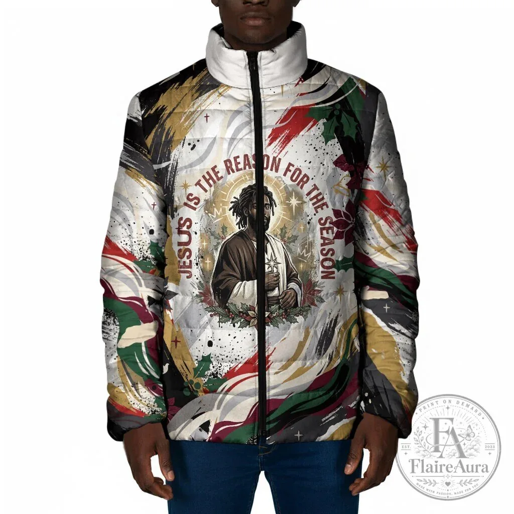 Jesus Is The Reason For The Season Christmas Padded Jacket