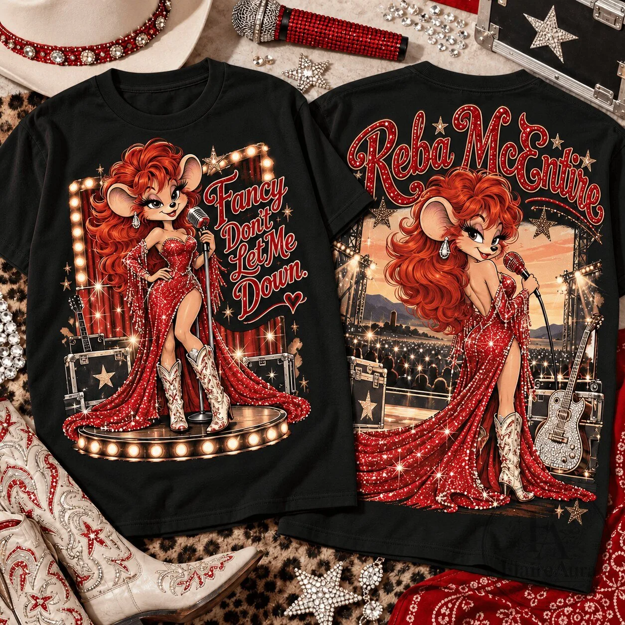 Reba McEntire Fancy Don't Let Me Down Country Music T-Shirt
