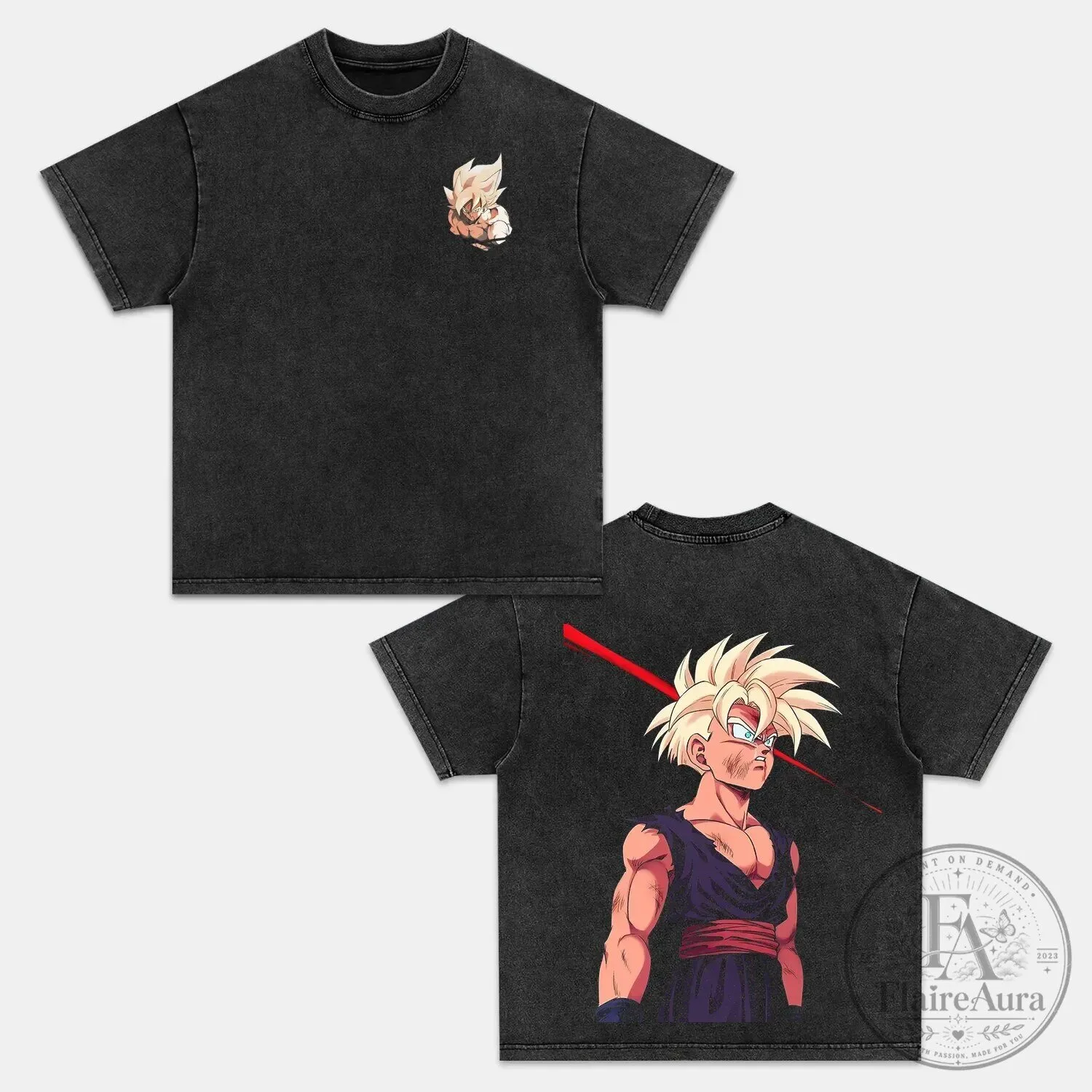 Dragon Ball Z Super Saiyan Gohan Anime Inspired Vintage T-Shirt