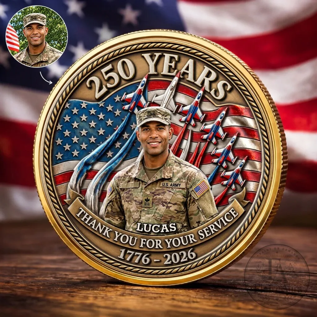250 Years United States Army Thank You For Your Service Commemorative Coin 250 Years United States Army Thank You For Your Service Commemorative Coin
