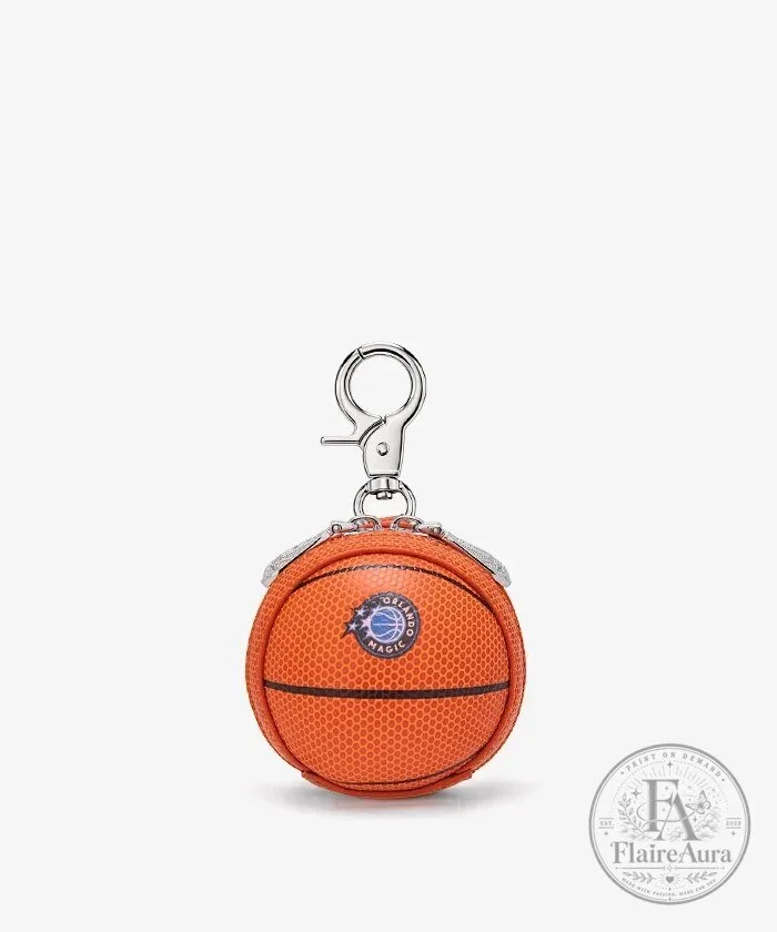 Orlando Magic Mini Basketball Keychain Pouch with Zipper Closure