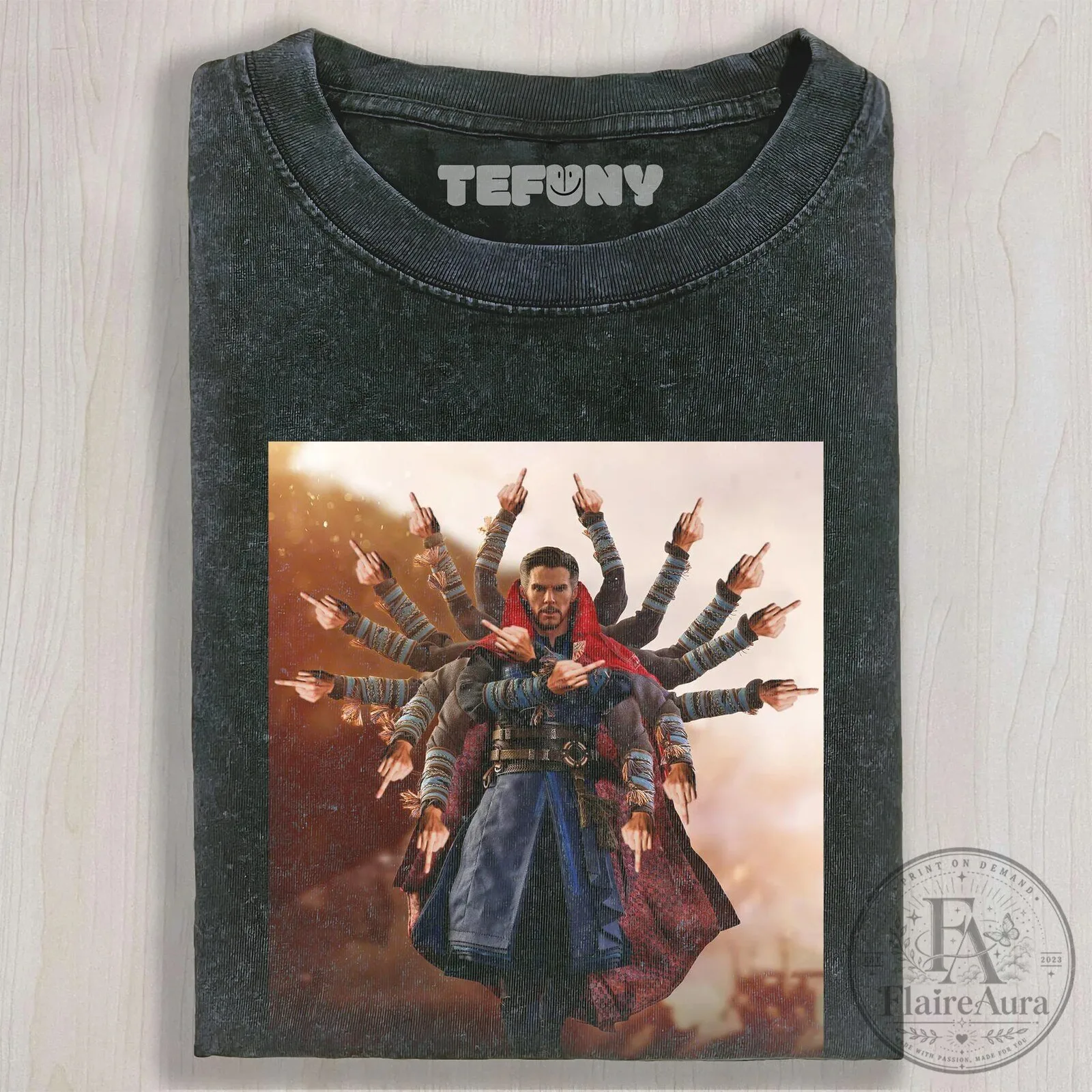 Doctor Strange Multiverse of Madness Middle Finger Funny Marvel T-Shirt